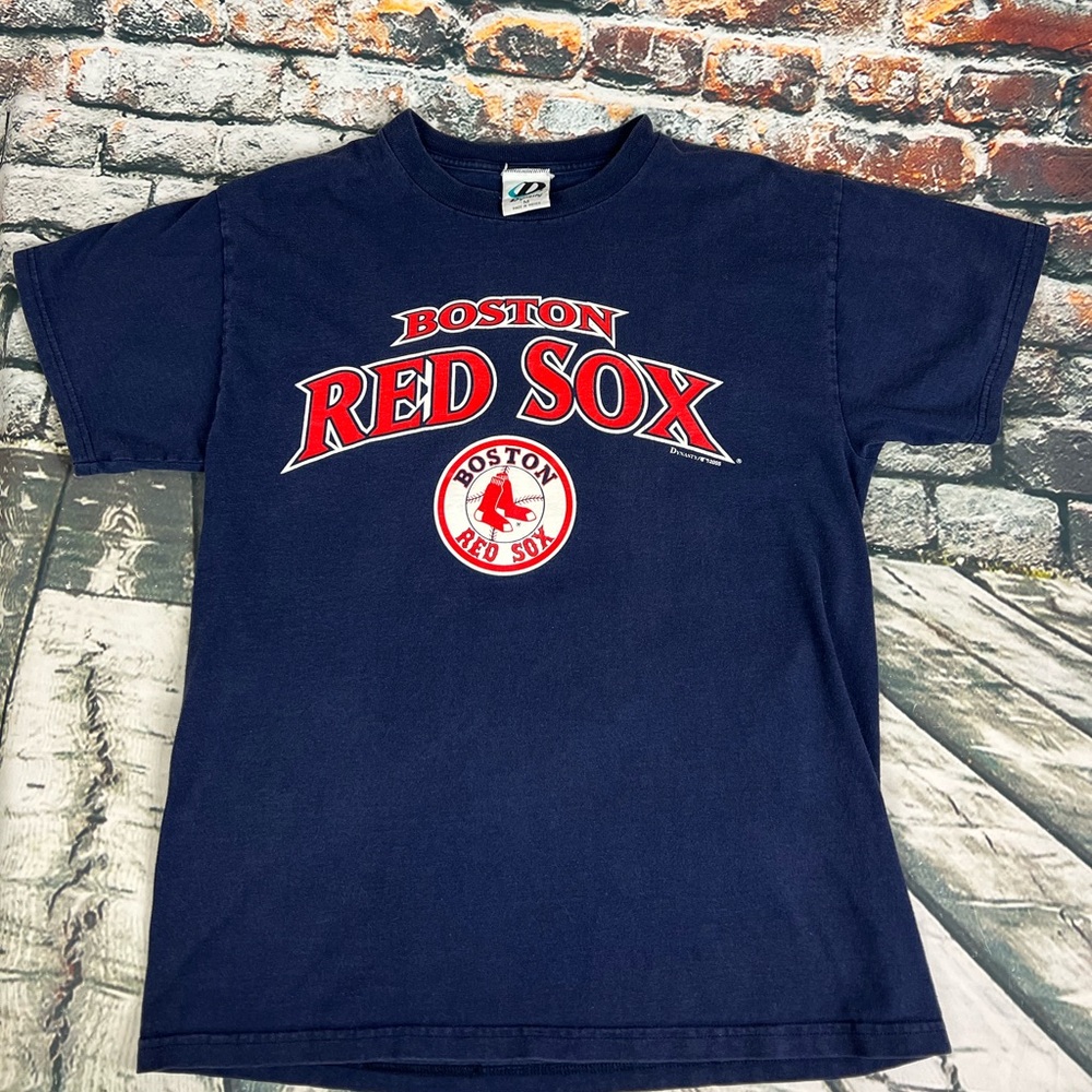 Vtg Boston Red Sox 2005‎ Blue Shirt Sz M
